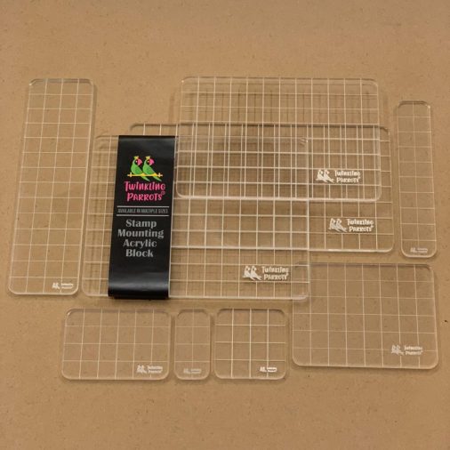 3-9pcs/set Clear Acrylic Stamp Block for Transparent Seal Stamp