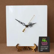 White Acrylic Clock | Square | 12 Inch x 12 Inch
