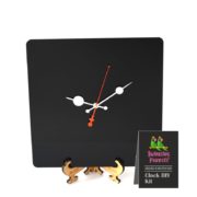 Black Acrylic Clock | Square | 12 Inch x 12 Inch