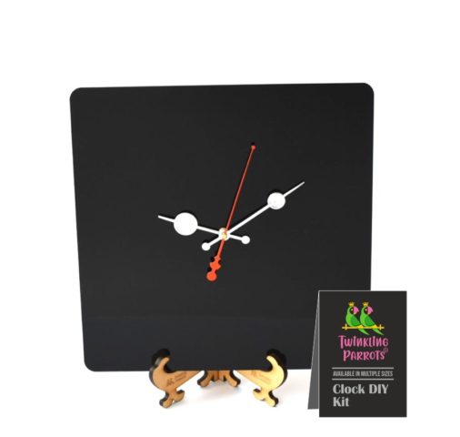 Square black clock