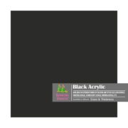 Black Acrylic Sheet | Plexiglass | Opaque | Square Shape