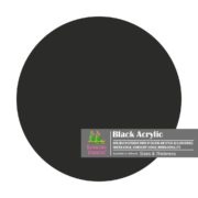 Black Acrylic Sheet | Plexiglass | Opaque | Circle Shape