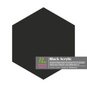Black Acrylic Sheet | Plexiglass | Opaque | Hexagon Shape