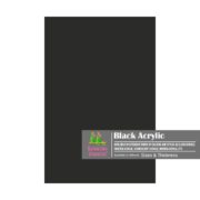 Black Acrylic Sheet | Plexiglass | Opaque | Rectangle Shape