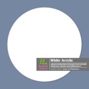 White Acrylic Sheet | Plexiglass | Opaque | Circle Shape