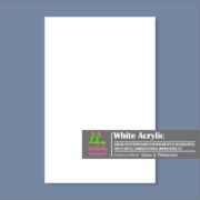 White Acrylic Sheet | Plexiglass | Opaque | Rectangle Shape