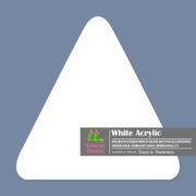 White Acrylic Sheet | Plexiglass | Opaque | Triangle Shape