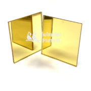 Square | Mirror Acrylic Embellishment | Golden