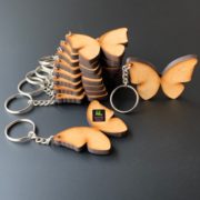 Butterfly Blank MDF Keychains | Pack of 10