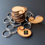 Paisley Blank MDF Keychains | Pack of 10