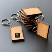 Rectangle Blank MDF Keychains | Pack of 10