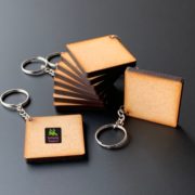 Square Blank MDF Keychains | Pack of 10