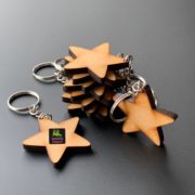 Star Blank MDF Keychains | Pack of 10