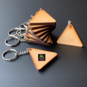 Triangle Blank MDF Keychains | Pack of 10