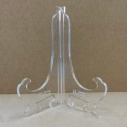 Clear Groovy Easel Stand | Transparent Acrylic | Table Top