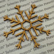 Snow Flake Embellishments | Pack of 20 | Blank | MDF | Style-01