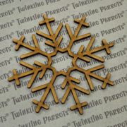 Snow Flake Embellishments | Pack of 20 | Blank | MDF | Style-03