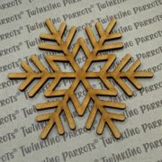 Snow Flake Embellishments | Pack of 20 | Blank | MDF | Style-14