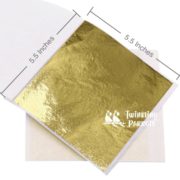 Gold Plus Leafing Foil | Gilding | 5.5″ x 5.5″ | Pack of 25