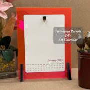 Pink Ray Calendar | DIY Art Calendar | Blank