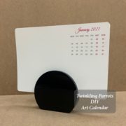 Vanilla Cream Cookie Calendar | Circle | DIY Art Calendar | RTA