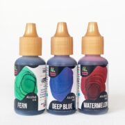 Fern Squad | Alcohol Ink | Fern – Deep Blue – Watermelon