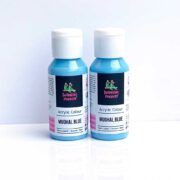 Twinkling Parrots Acrylic Paint | Mughal Blue | Set of 2
